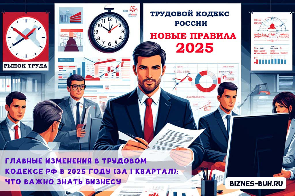 Изменения в Трудовом кодексе РФ 2025: инфографика