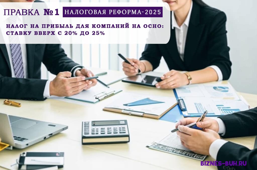Налог на прибыль: ставку вверх с 20% до 25% в 2025 году | biznes-buh.ru